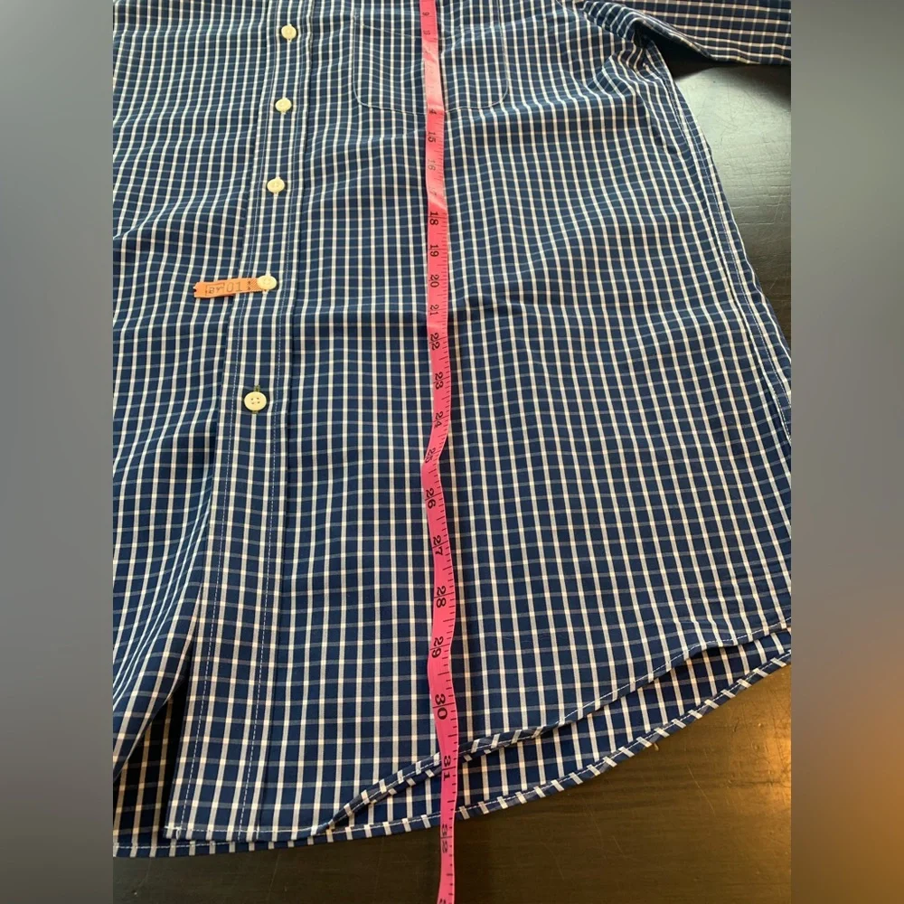 LL Bean Shirt Mens Medium Blue‎ Long Sleeve Button Down Coastal Prep Office Work